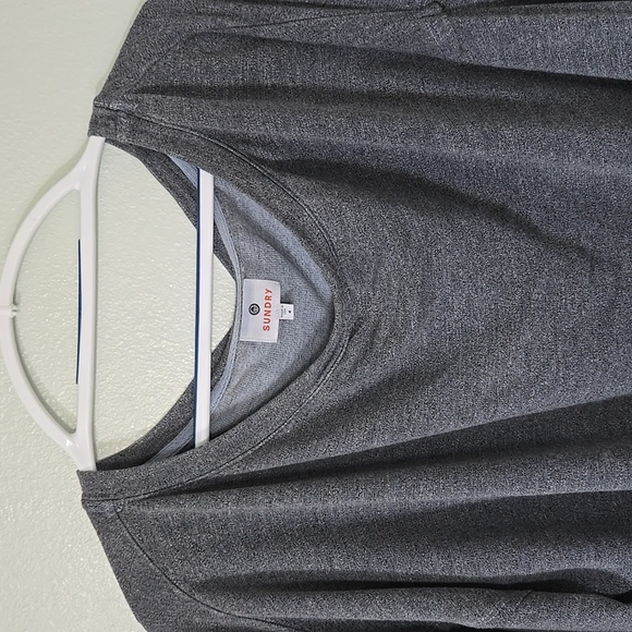 Sundry Oversized Raw Hem Gray Pullover Sweatshirt XL Size 4 - Picture 1 of 11